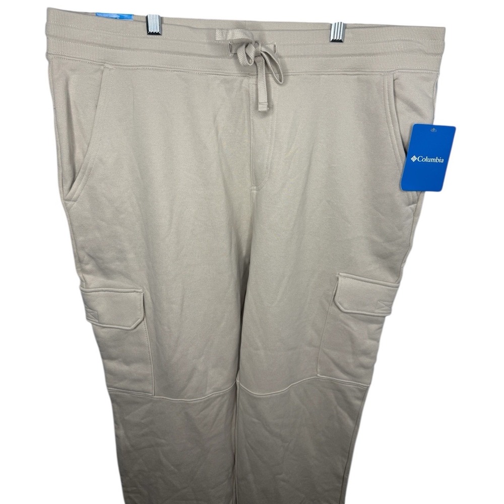 NWT Columbia Trek Mens XL Tan Beige Regular Fit‎ Cargo Drawstring Pants